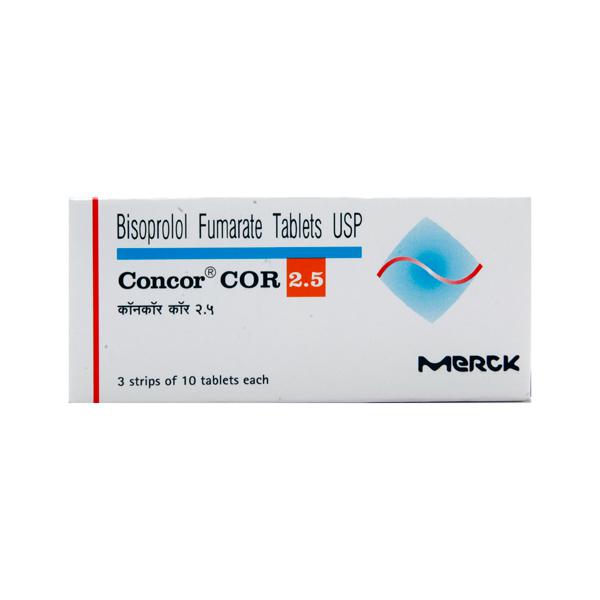 Bisoprolol 2.5mg (Concor Cor) Tablets
